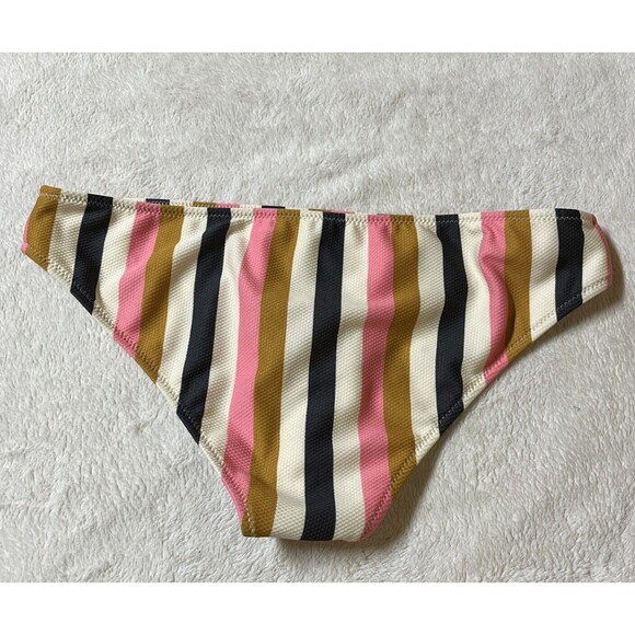 Shade & Shore Hipster Bikini Bottom Striped Women's Size Small Stretch - Picture 4 of 7